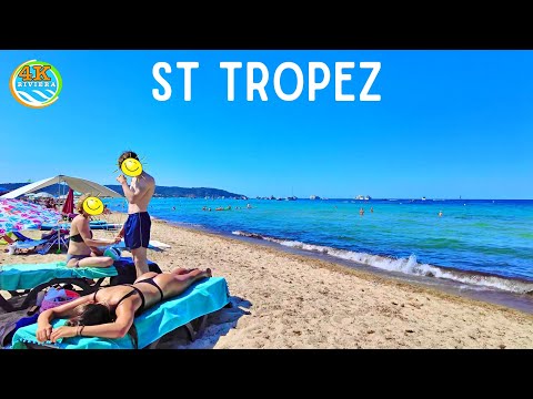 Beach Walk Saint Tropez 4K 🌞 August 2022 🧡