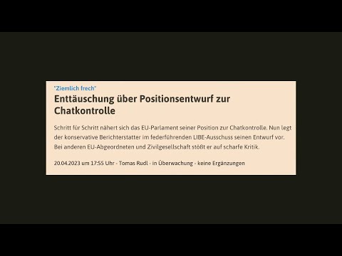 Video Thumbnail: 37C3 -  Chatkontrolle - Es ist noch nicht vorbei!