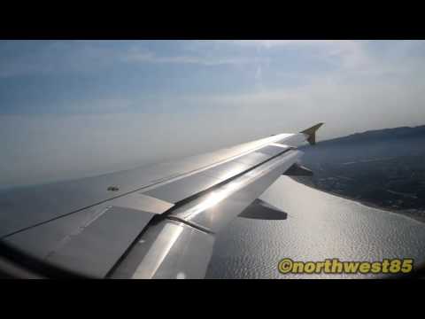 Vueling Airbus A320-214 EC-LZZ take off from Barcelona el Prat approach and landing at Zürich Kloten