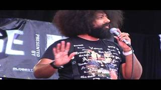 Reggie Watts featuring guest appearance by DJ Stromin' Norman in Red Hook Park