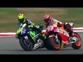 Valentino Rossi Kicks Marc Marquez Off His Bike - Malaysian Grand Prix 2015