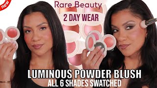 2 DAY WEAR *new* RARE BEAUTY SOFT PINCH LUMINOUS POWDER BLUSH REVIEW | MagdalineJanet