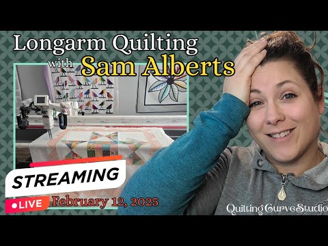 LIVE Custom Quilting on a Longarm with No Edits!