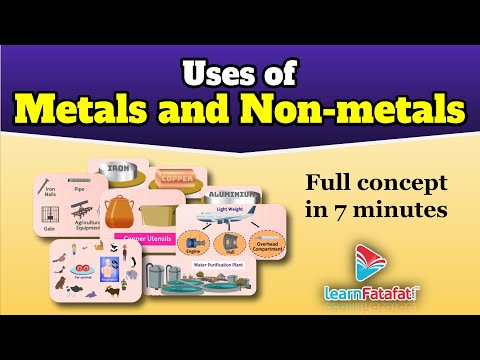 Uses of Metals and Non metals | Class 8 Science Materials Metals and Non metals - LearnFatafat