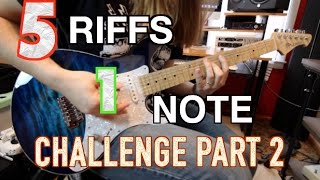 Can You Name These Riffs By Just One Note? (CHALLENGE) PART 2