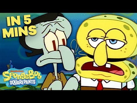 "Opposite Day" with SpongeBob❓in 5 Minutes!  | SpongeBob SquarePants