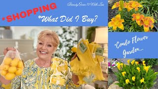 SHOPPING,WHAT I BOUGHT,MY FLOWER GARDEN #shoppinghaul #summerdecor #decoratewithme