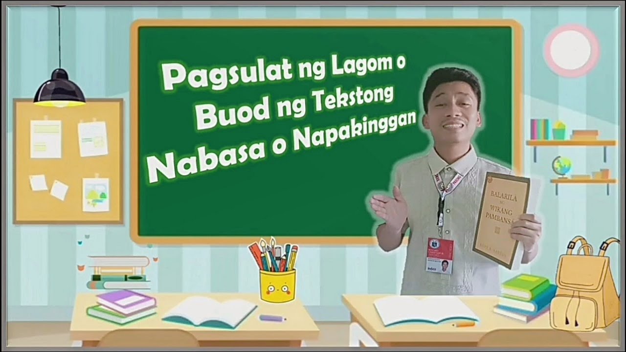 Putar video Pagsulat ng Lagom/Buod ng Tekstong Nabasa o Napakinggan l Ikatlong Markahan l Filipino l MELC BASED sekarang Pagsulat ng Lagom/Buod ng Tekstong Nabasa o Napakinggan l Ikatlong Markahan l Filipino l MELC BASED