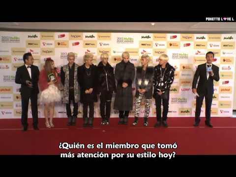 [ESP] [121214] MelOn music awards - B.A.P Red carpet Cut