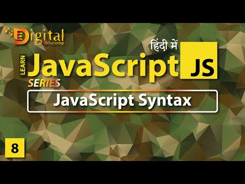 8 Syntax In Javascript Javascript Tutorial In Hindi