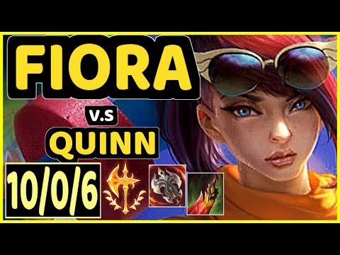 FITZ (FIORA) vs QUINN - 10/0/6 KDA TOP GAMEPLAY - BR Ranked DIAMOND