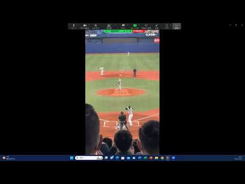 経営学科 WBC強化試合　大谷翔平選手、阪神タイガース才木投手から右手１本で３ラン