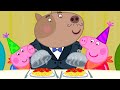 Peppa Pig And George Celebrate A Birthday Meal Adventures With Peppa Pig