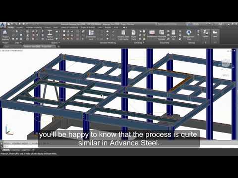 Getting Started with Advance Steel: Part 2 - Creating floor steel members
