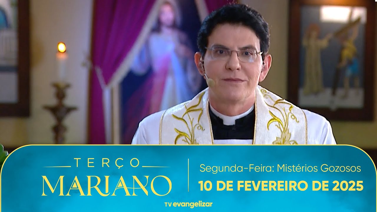 Segunda-Feira: Mistérios Gozosos | Terço Mariano com @PadreManzottiOficial | 10/02/25
