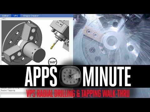Don't Know G-Code? Use VPS to Program Radial Drilling & Tapping On Your Haas Lathe-Haas Apps Minute