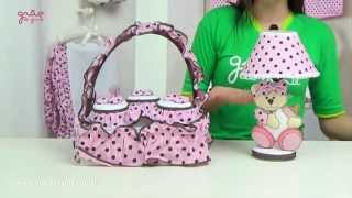 Kit Acessórios Ursa Baby Rosa | Ref: 47581