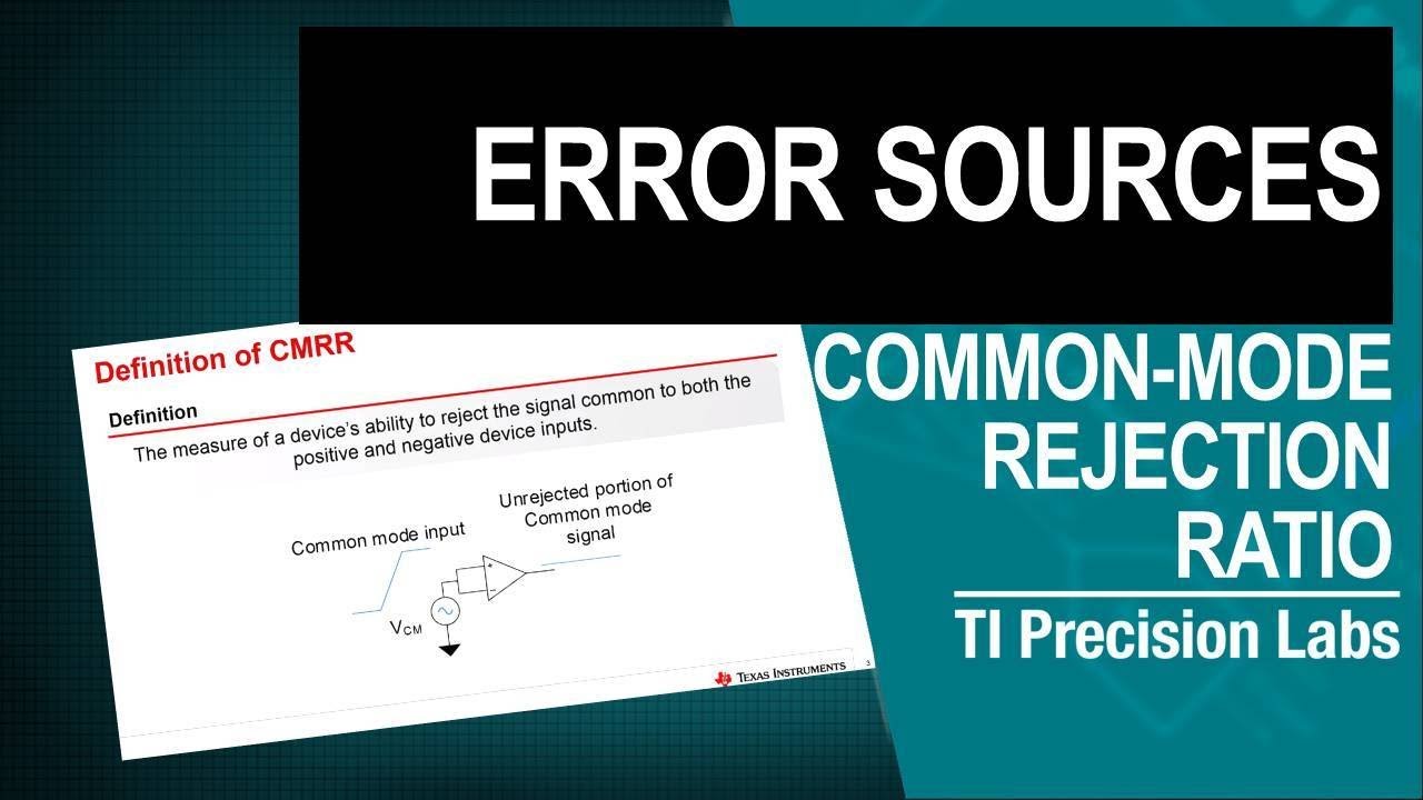 Common-mode rejection ratio