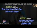 Tere Liye Hum Hain Jiye Karaoke With Scrolling Lyrics Eng  & हिंदी