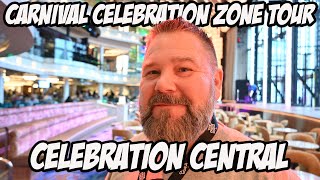 CELEBRATION CENTRAL | CARNIVAL CELEBRATION ZONE TOUR & REVIEW |  BRAND NEW CARNIVAL CRUISE LINE SHIP