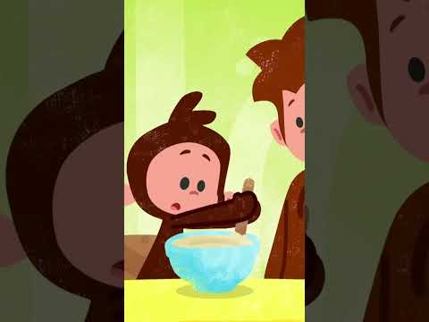 🧁 How Much Mess Will Tee and Mo Make Baking? | #TeeAndMo #Shorts