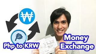 Money Exchange in Manila Philippine Peso to Korean Won