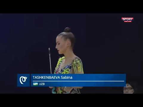 Sabina Tashkenbaeva Ribbon AA Qualifications World Cup Tashkent 2021