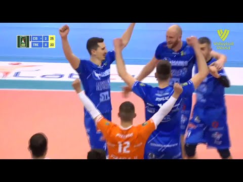 Top Volley Cisterna vs. Itas Trentino - FIVB - Super Liga - Match Highlights