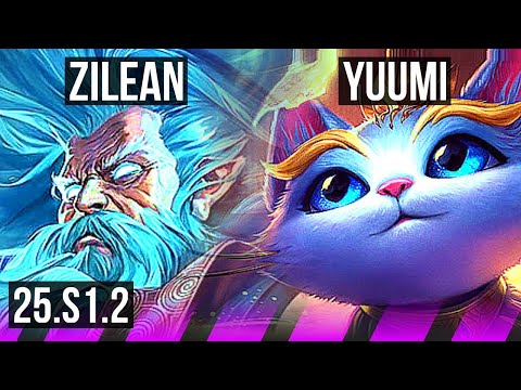ZILEAN & Jinx vs YUUMI & Zeri (SUP) | 2/1/20, 1200+ games | KR Master | 25.S1.2