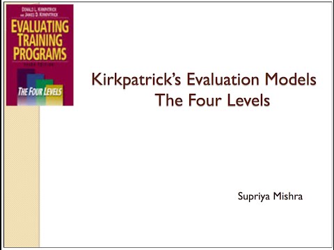 Kirkpatrick's 4 Levels of Evaluation Video