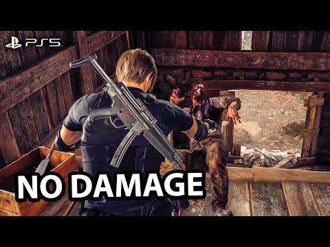 Resident Evil 4 Remake PS5 - Brutal & Aggressive Gameplay | Knife Kills ( Professional No Damage )
