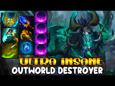 ULTRA INSANE CARRY - OUTWORLD DESTROYER - THE MOST INTENSE TEAM FIGHT - DOTA 2 GAMEPLAY
