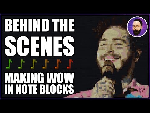 Making Post Malone's Wow. in Minecraft Note Blocks