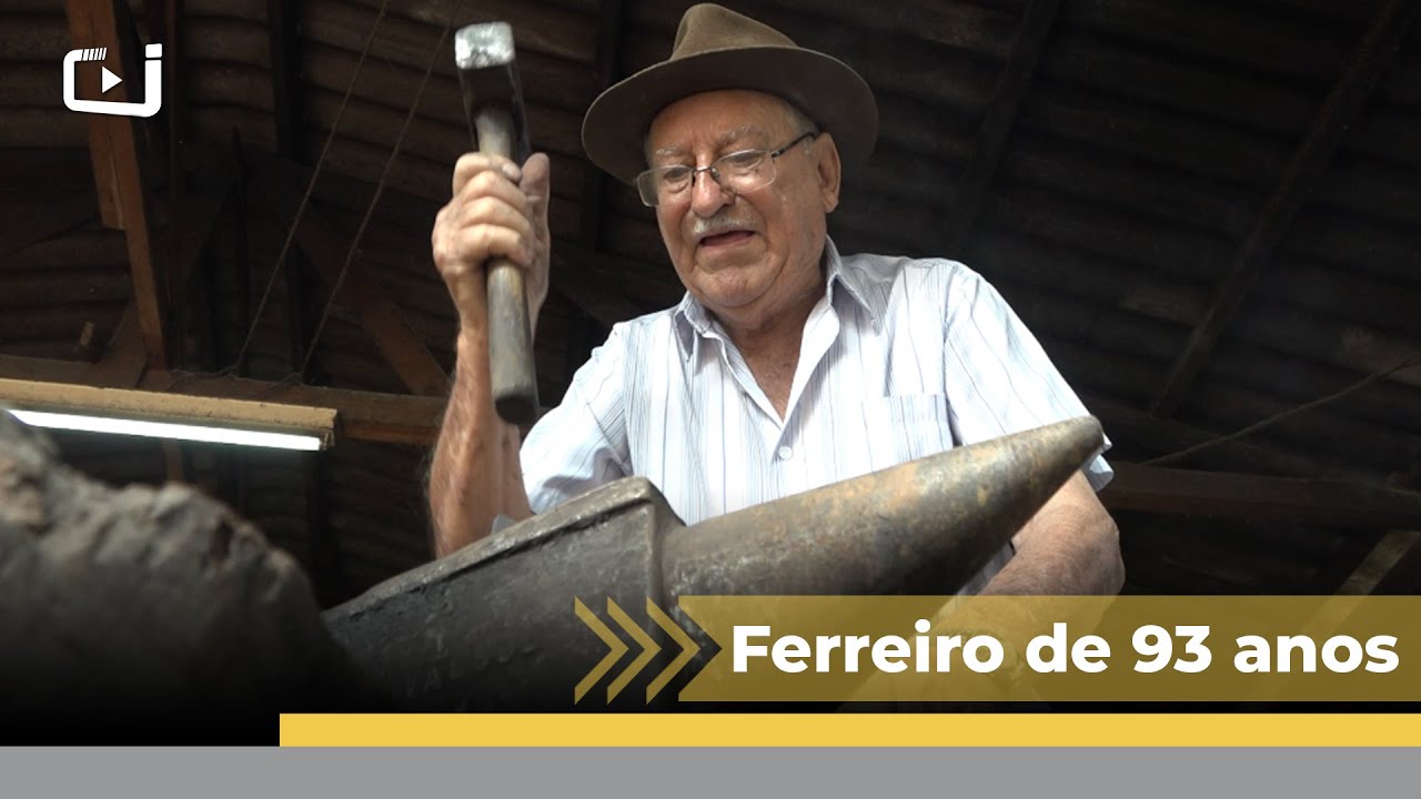 Morador de Concórdia-SC, de 93 anos trabalha como ferreiro há 70