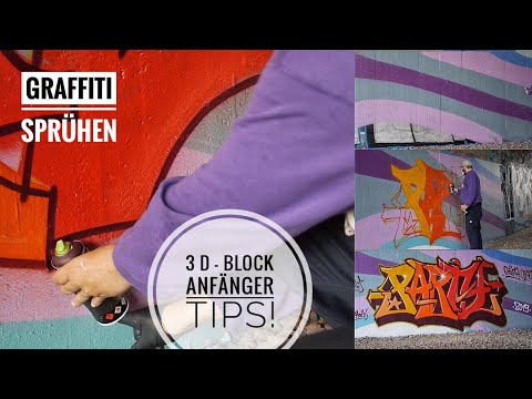 Graffiti Sprühen - 3 D Block Anfänger Tips! - Graffiti Coach