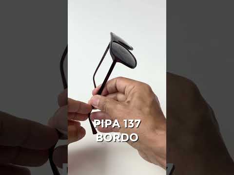 Gafas de Sol PIPA 137 negro y bordo
