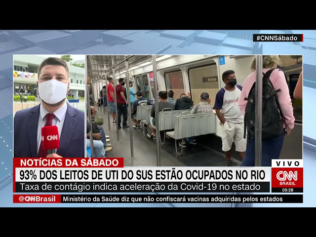 93% dos leitos de UTI do SUS estão ocupados no RJ