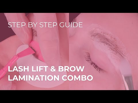 Lash Lift and Brow Lamination Combo| Step by Step Tutorial | Lupsonbrows x Buff Lashes