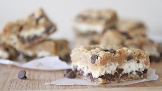 chocolate chip cookie cups with cream cheese