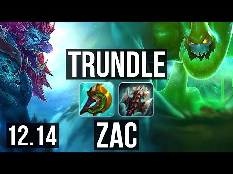 TRUNDLE vs ZAC (JNG) | 69% winrate, 4/2/13 | EUW Master | 12.14