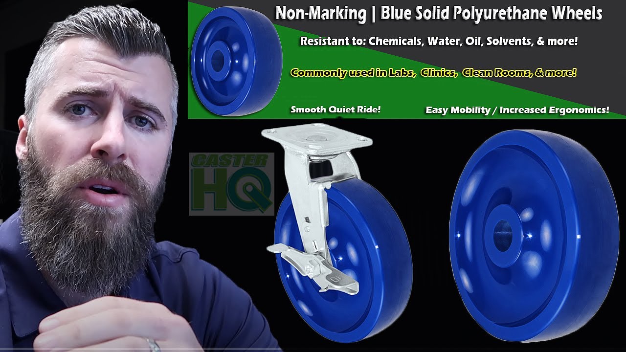Blue Solid Polyurethane Wheels | Full Tutorial