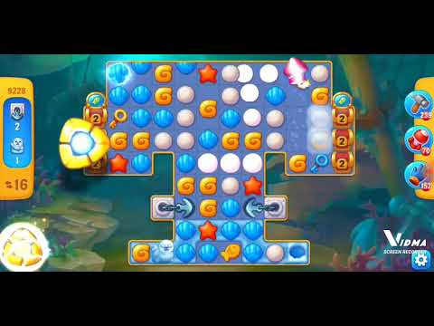 Fishdom. 9228 level no boosters and diamonds. 22 moves