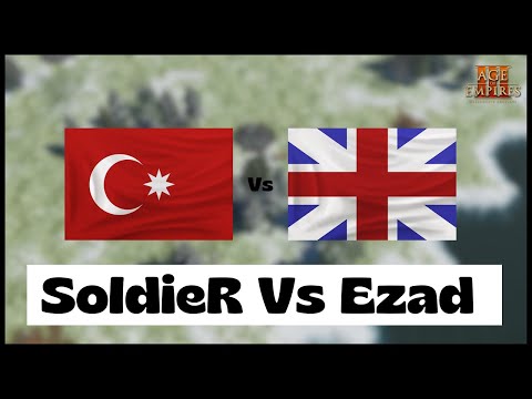 Age of Empires 3- Ottoman Vs British | SoldieR Vs Ezad | Aoe3 DE | 1v1 Pro Game | 4K