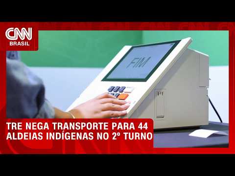 TRE-AM nega pedido de transporte para 44 aldeias indígenas no 2º turno | CNN 360º