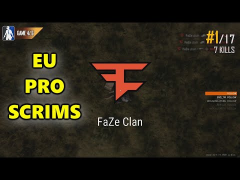 FaZe ubah, Fuzzface, Gustav & Aitzy - EU PRO SCRIMS - PUBG