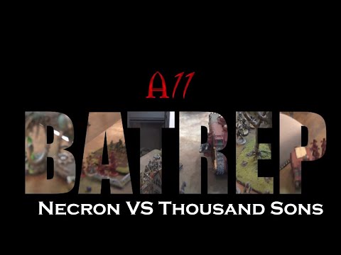 Warhammer 40k *NEW PSYCHIC AWAKENING* Battle Report: Necron vs Thousand Sons 1250pts