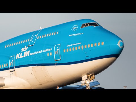 KLM 747 SCRATCHED NOSE Amsterdam JUMBO JET Compilation || HIGH QUALITY