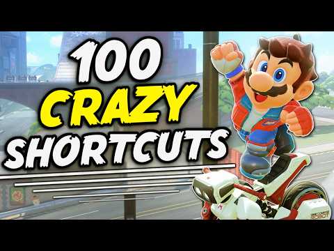 100 CRAZY SHORTCUTS IN MARIO KART WORLD!