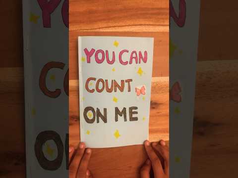 Happy Friendship Day! “Count On Me” Lyric Book by Bruno Mars #shorts #lyricbook #original