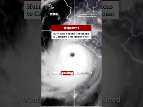 Hurricane Simon has strengthened to category four. #HurricaneSimon #Mexico #BBCNews